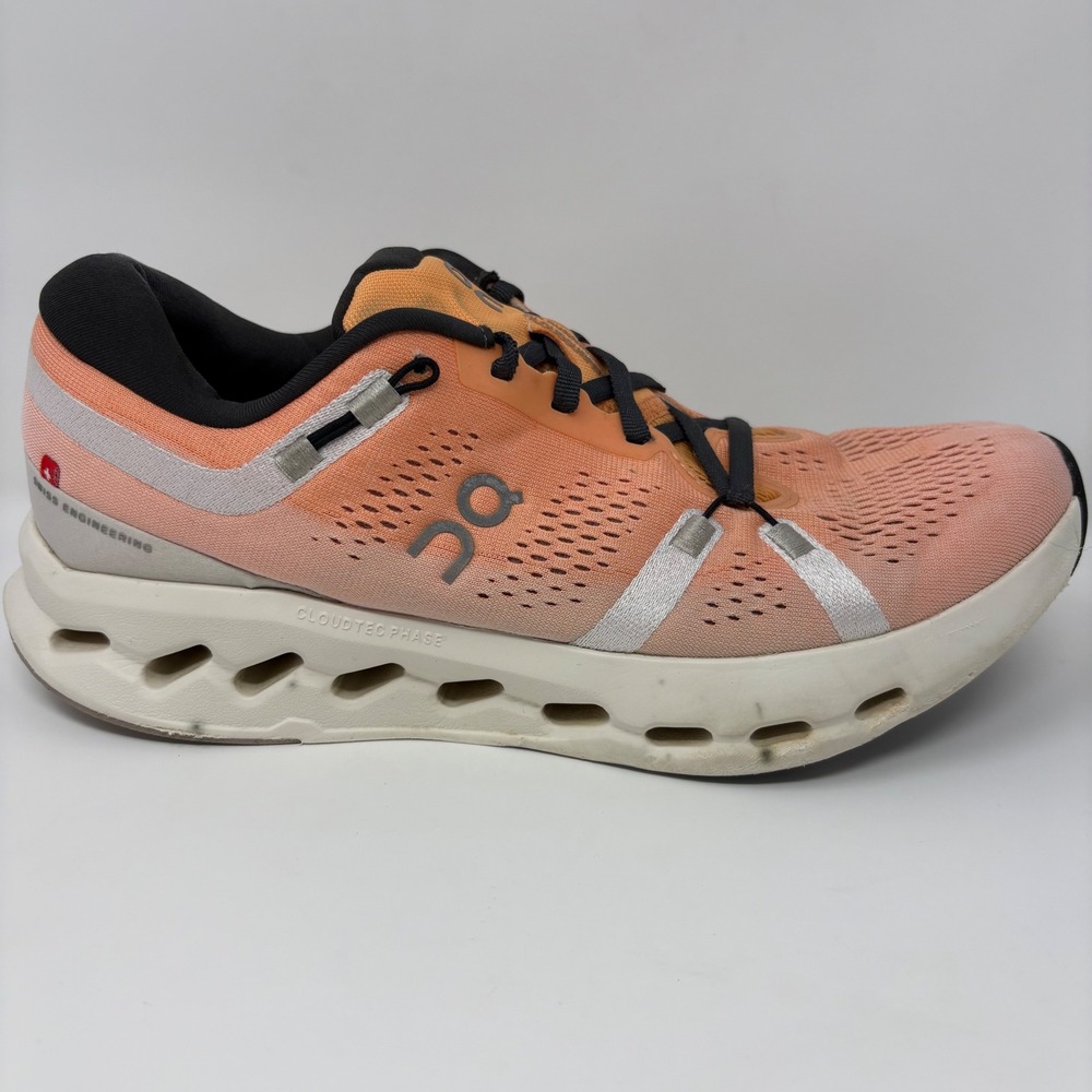On Cloudsurfer 2 Men's Size 9 Orange White Athletic Running Shoes (3MF10123126)